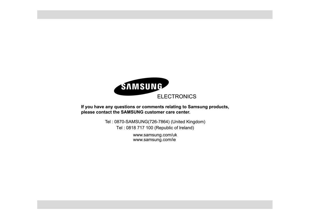 Samsung GE87Y-S/XAG manual 