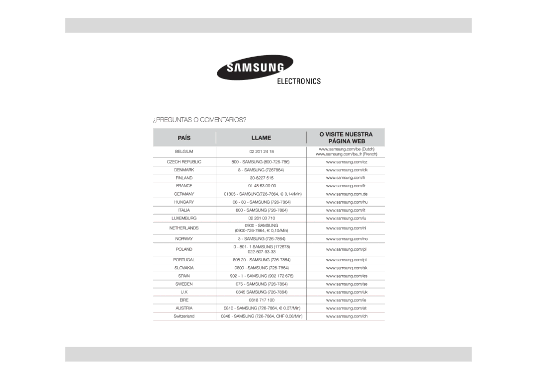 Samsung GE89APST-R/XEF, GE89APST-S/XEC manual 