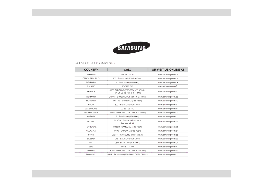 Samsung GE89MSTC/XEE manual 