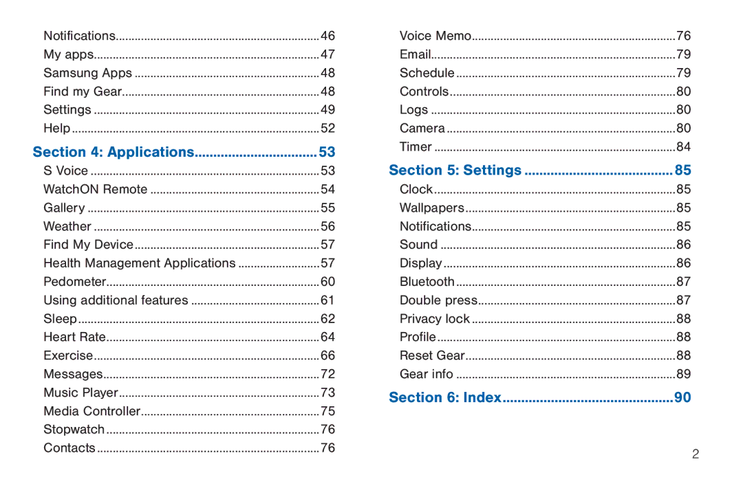 Samsung BN66, GEN, SMA380, 40914 user manual Index 