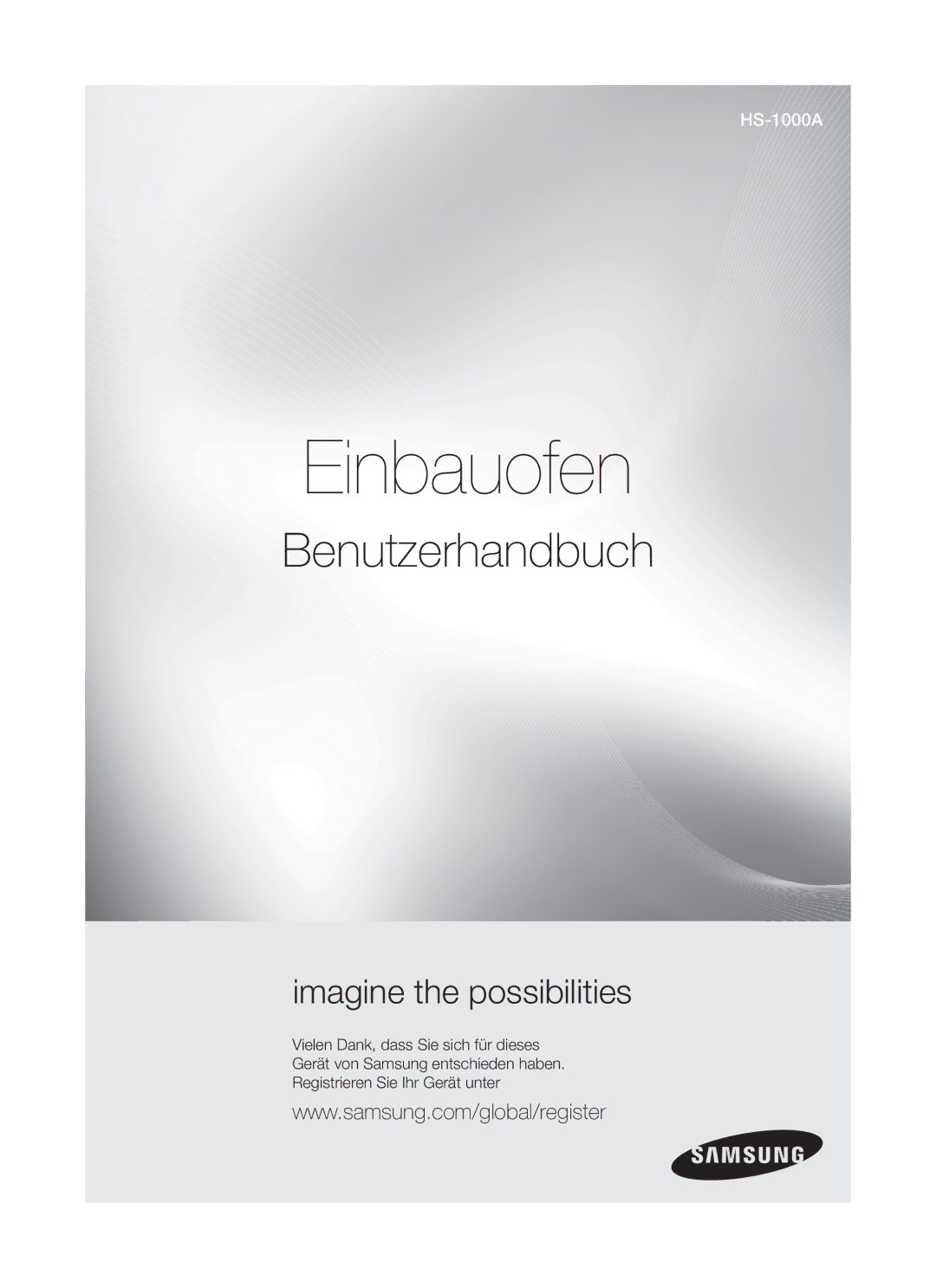 Samsung GF3N3T001/XEG manual Einbauofen, Benutzerhandbuch 