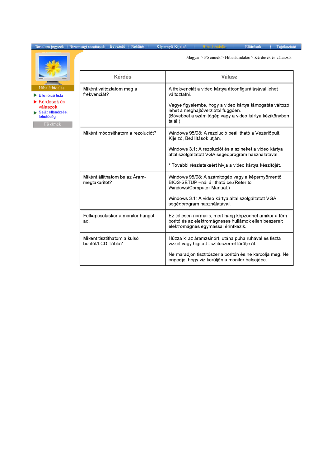 Samsung GG15ESAN/EDC, GH15ESAN/EDC, GH15ESAS/EDC, GG15ESAS/EDC manual Kérdések és válaszok 