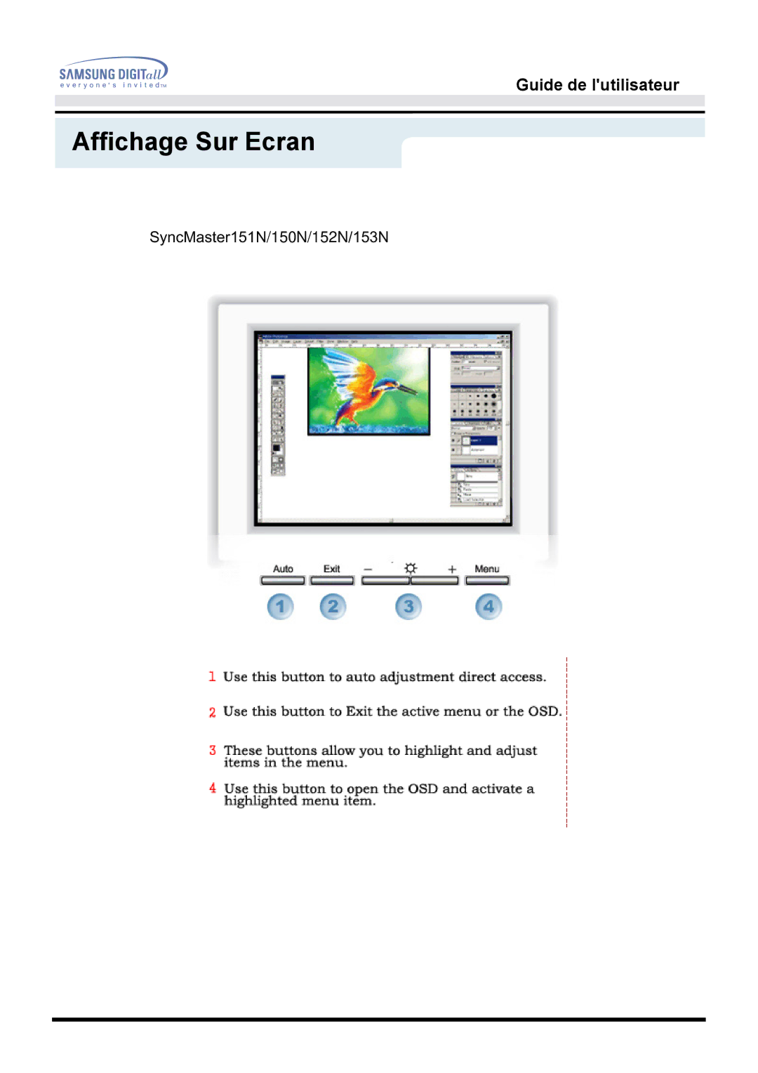 Samsung GG15LSAS/EDC, GH15MSSS/EDC, GH15LSSN/EDC, GH15LSAB/EDC, GH15MSSB/EDC, GG15MSSB/EDC manual SyncMaster151N/150N/152N/153N 