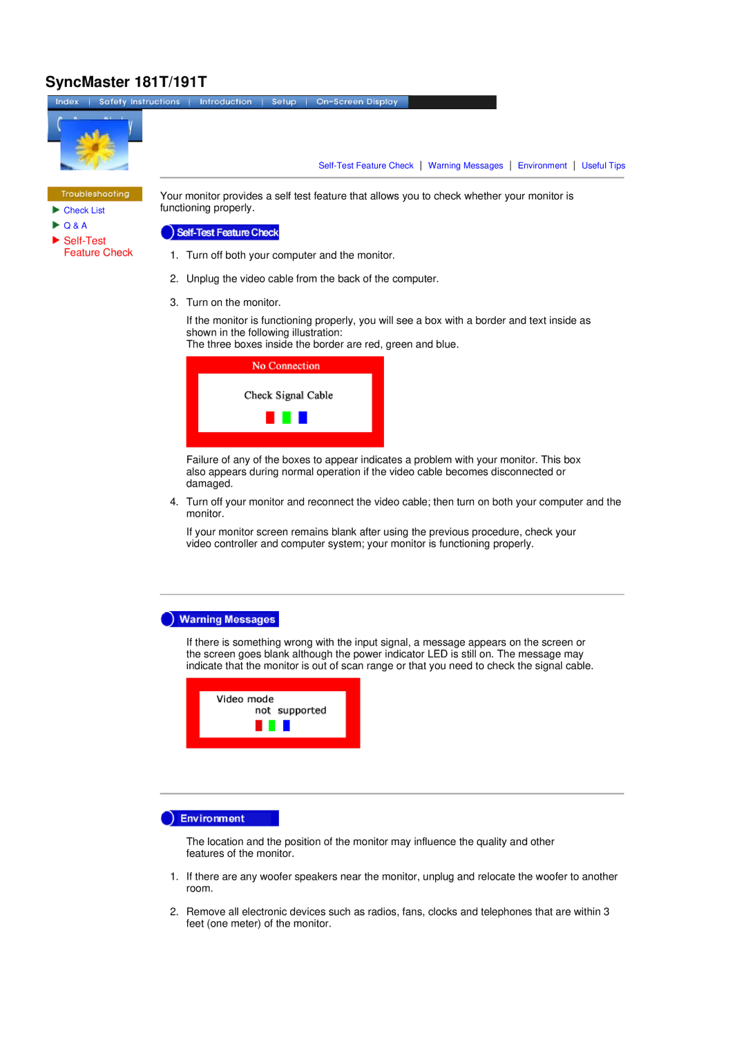 Samsung GH17ASBN/XSJ, GH17ASCB/XSJ, NB17ASCB, GH17ASMB/XSJ, GH17ASPS/EDC, GH17ASPB/EDC, GH17ASAS/EDC Self-Test Feature Check 