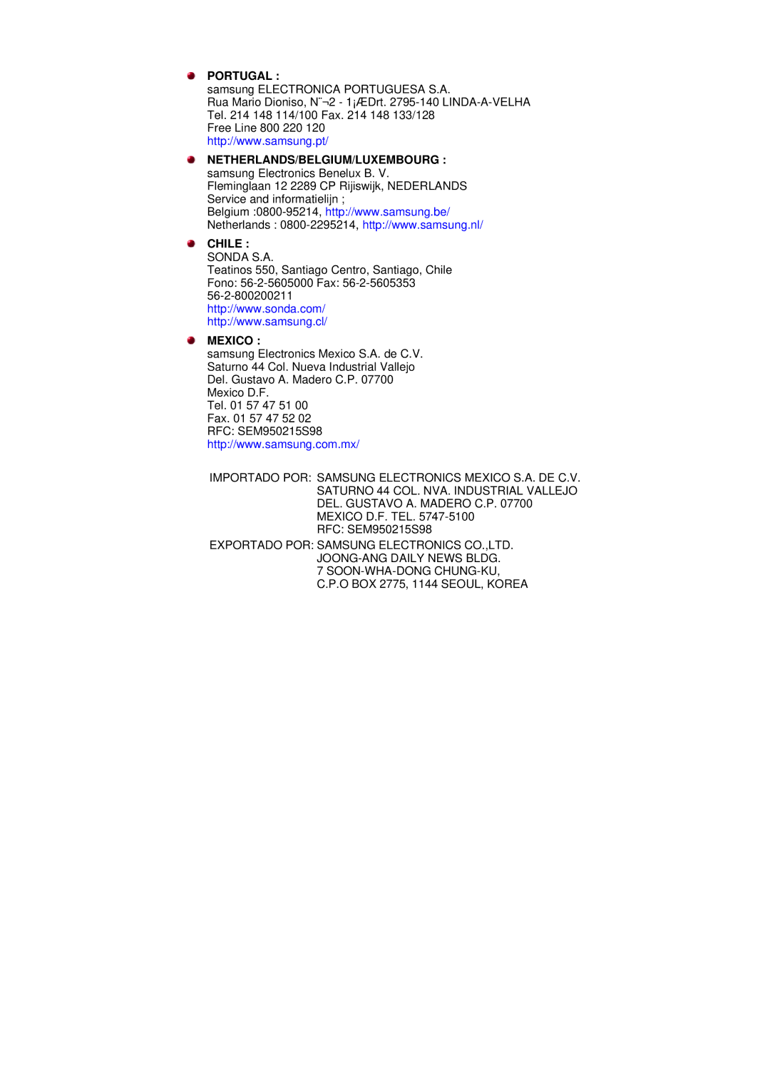 Samsung GH17ASBN/XSJ, GH17ASCB/XSJ, NB17ASCB, GH17ASMB/XSJ, GH17ASPS/EDC, GH17ASPB/EDC, GH17ASAS/EDC, GH17ASAB/EDC manual Portugal 