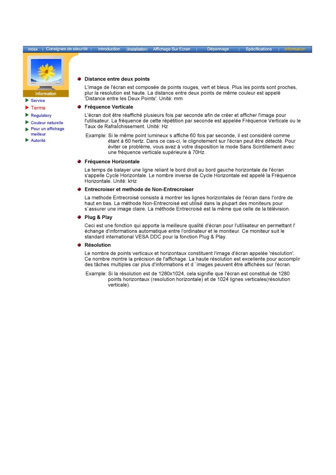 Samsung GH17ASPB/EDC manual Terme, Distance entre deux points, Entrecroiser et methode de Non-Entrecroiser, Plug & Play 