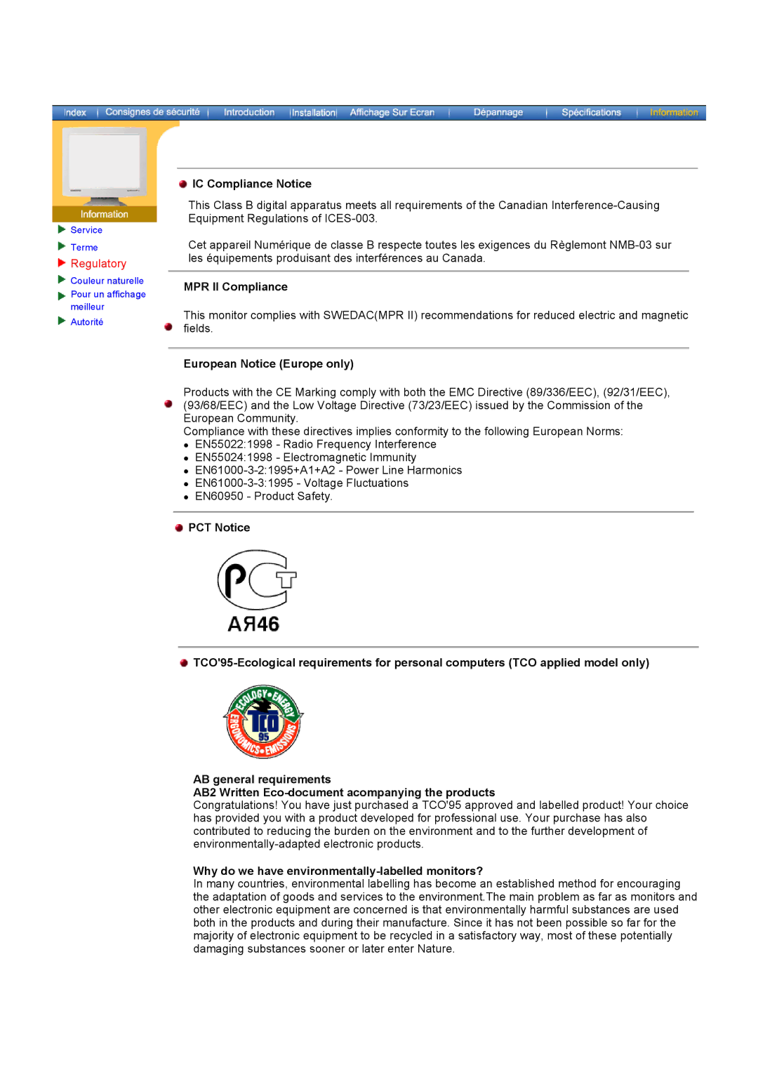 Samsung GH17ASAB/EDC, GH17ASPS/EDC, GH17ASPB/EDC manual IC Compliance Notice, MPR II Compliance, European Notice Europe only 