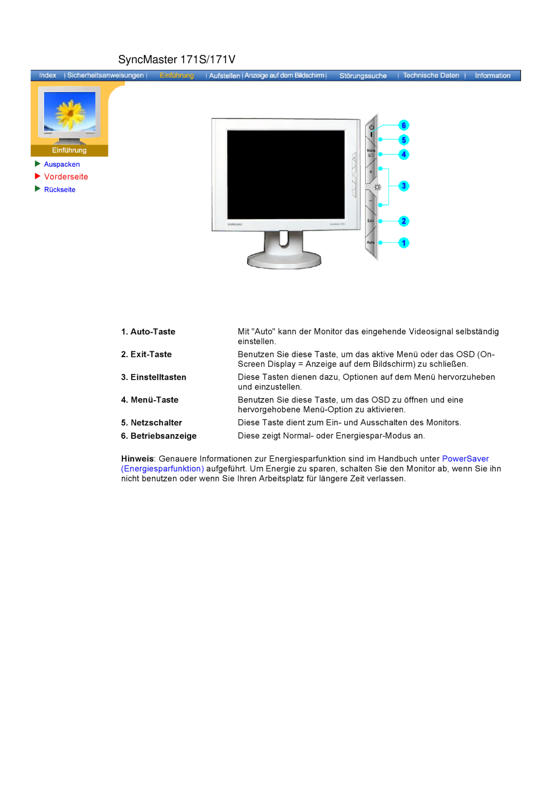 Samsung GH17LSSN, GH17HSSN/EDC, GH19PSAS/XTP, GH19AWBN/EDC, GH19BSAN/EDC, GH17ESSNZ/EDC, GH17LSASJ/EDC SyncMaster 171S/171V 