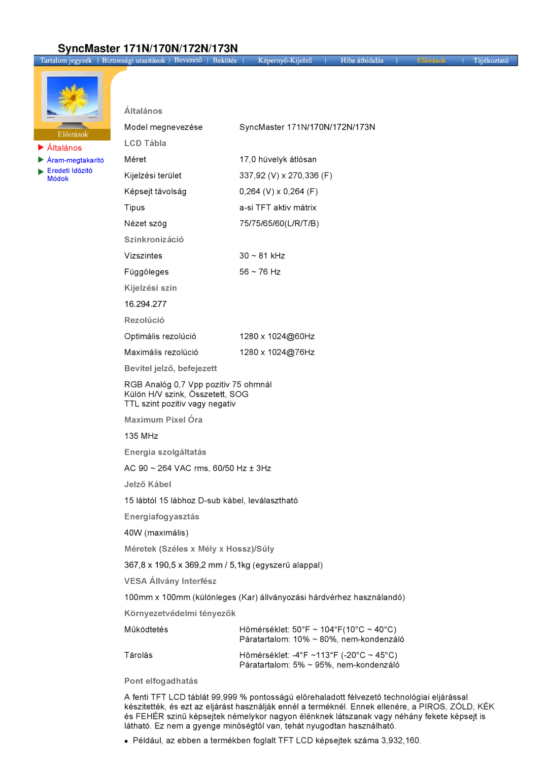 Samsung GH17LSSS/EDC, GH17LSAS/EDC, GH17LSANJ/EDC, GH17LSAN/EDC, GH19BSAB/EDC, GH19ASAS/EDC SyncMaster 171N/170N/172N/173N 