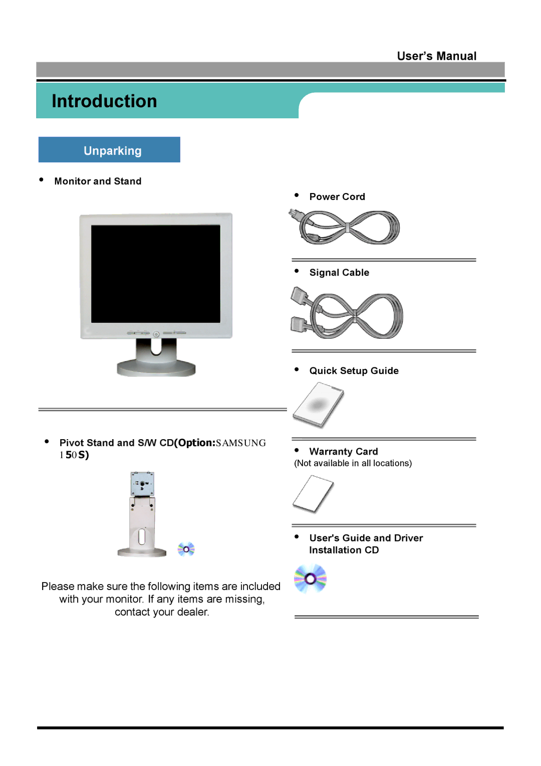 Samsung GH15LUSN/XSJ, GH17LUSN/XSJ manual Introduction, Users Guide and Driver Installation CD 