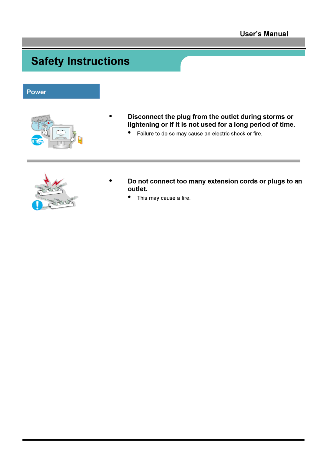 Samsung GH15LUSN/XSJ, GH17LUSN/XSJ manual This may cause a fire 