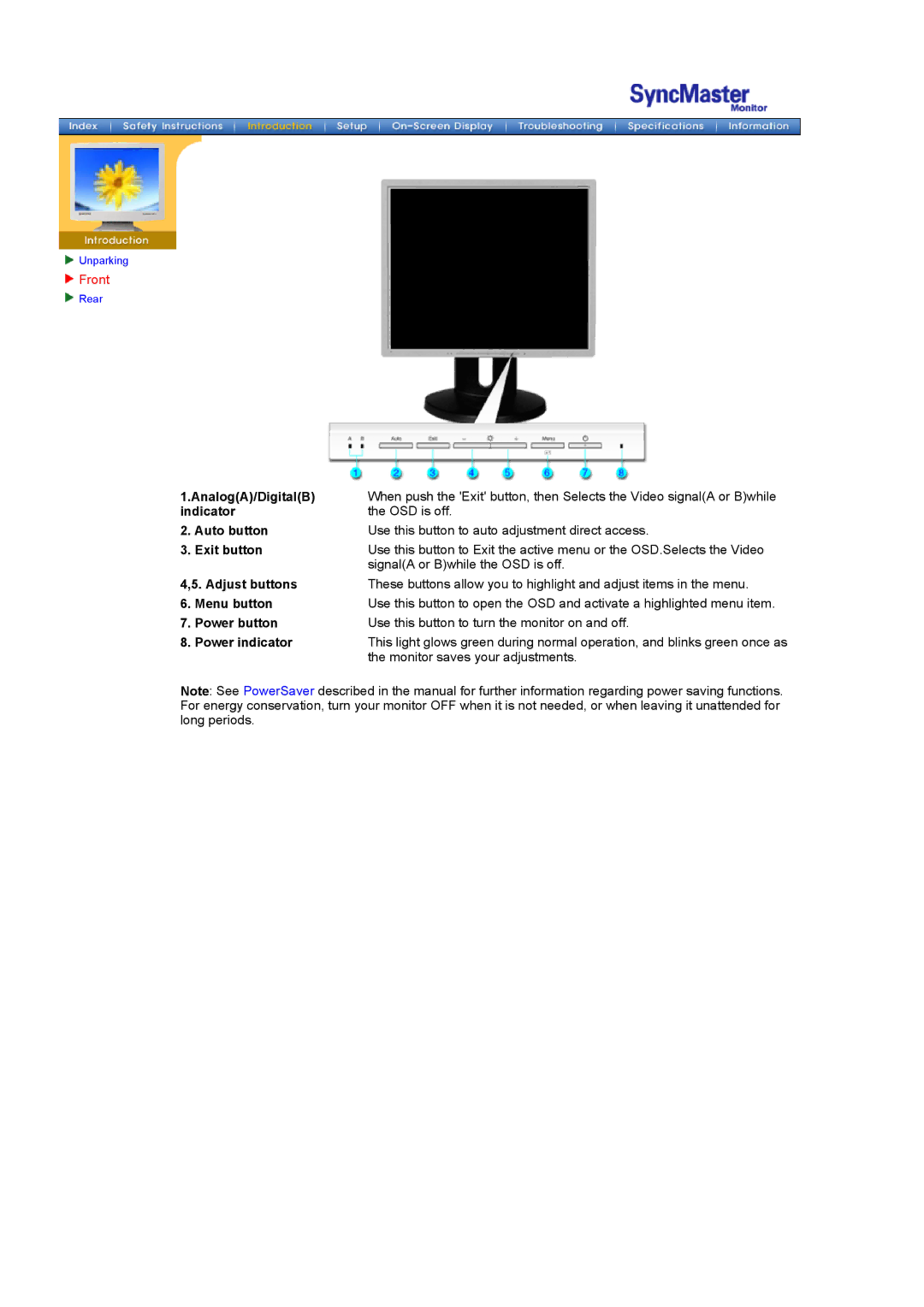 Samsung GH18PSAS/EDC, GH18PSAN/EDC, GH18PSAB/XSJ, GH18PSSS/EDC, GH18PSSB/EDC, GH18PSAS/ILC manual Front 