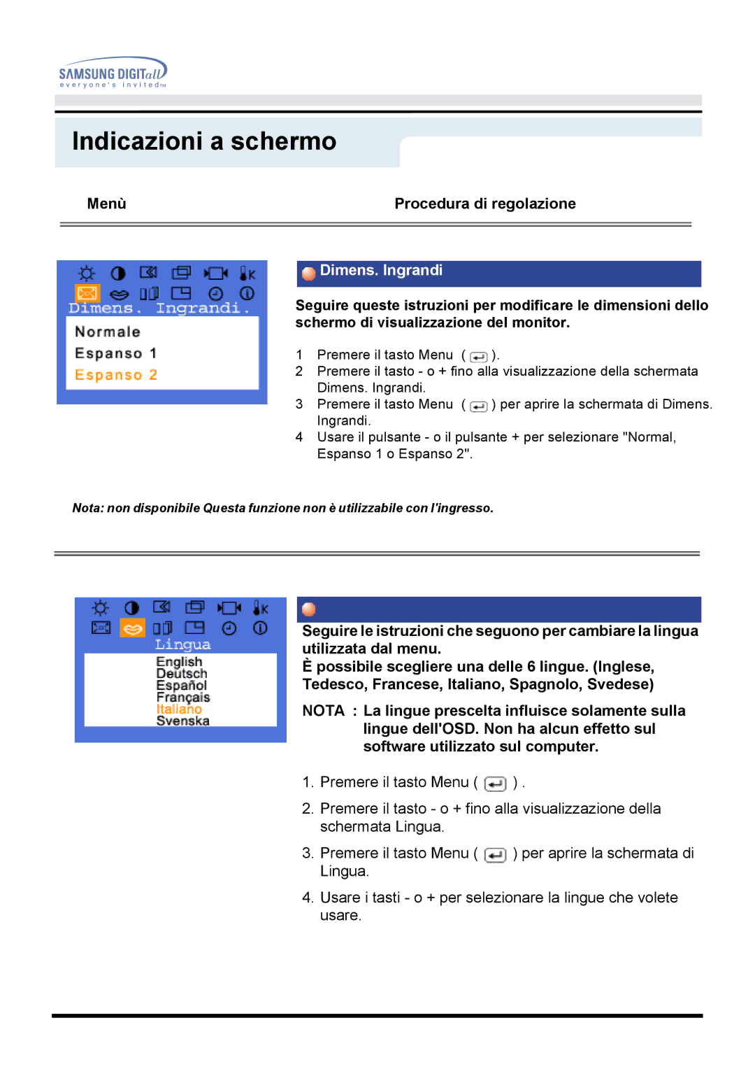 Samsung GH18PSAS/EDC manual Dimens. Ingrandi 