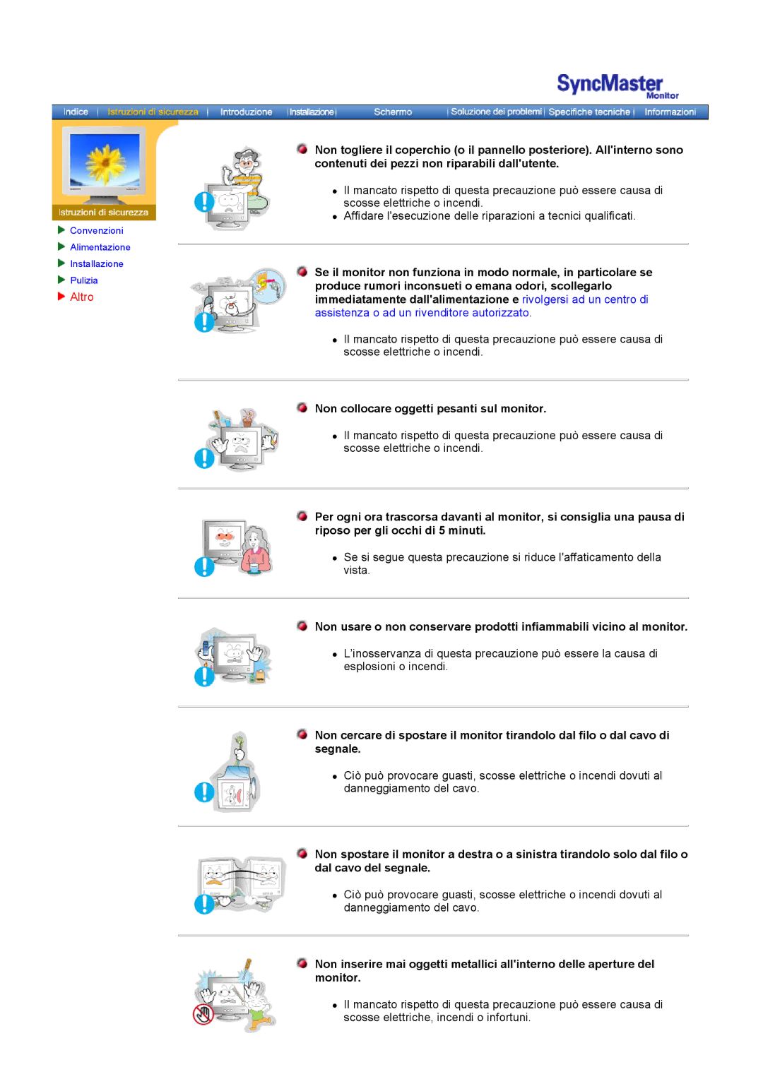 Samsung GH18PSAS/EDC manual Produce rumori inconsueti o emana odori, scollegarlo, Altro 