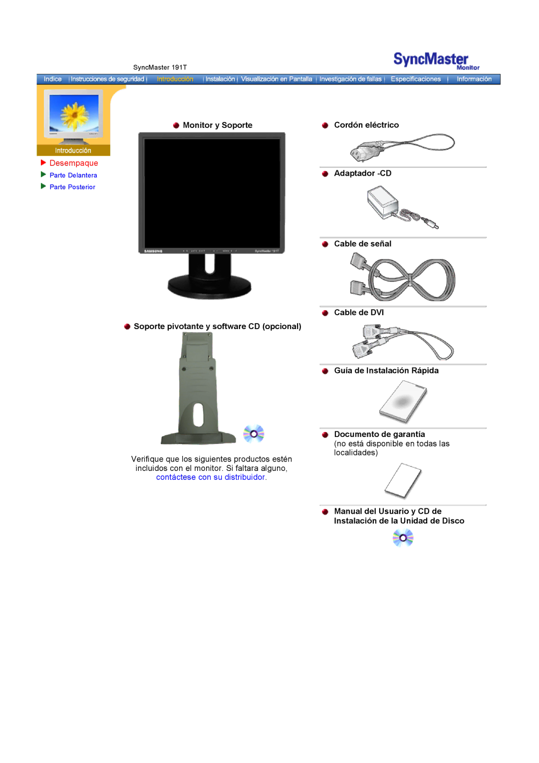 Samsung GH18PSSS/EDC, GH18PSAS/EDC manual SyncMaster 191T 