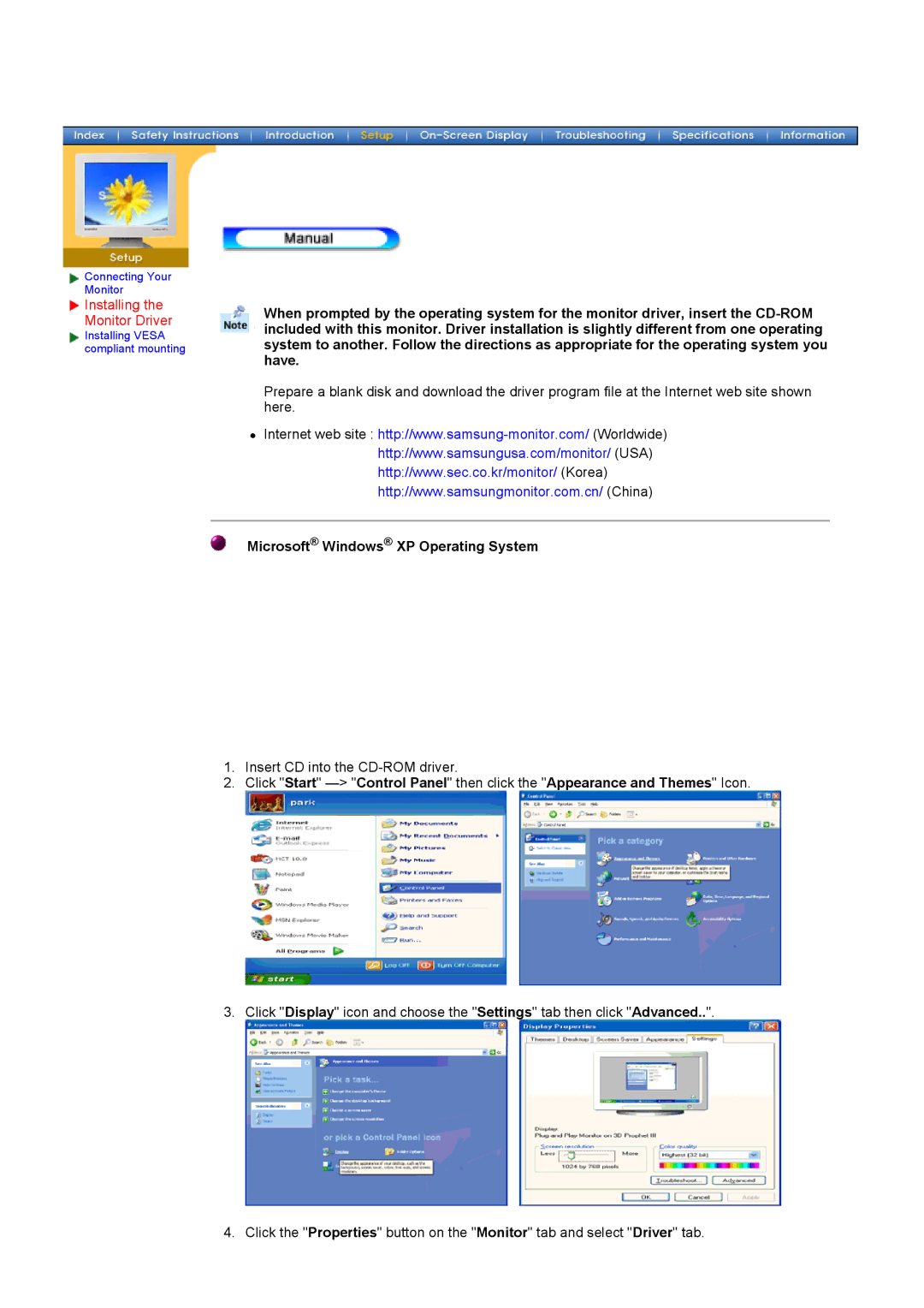 Samsung NB17BSHSQ/EDC, GH19ASBS, NB17ASBSY, NB15ASHN/EDC, NB17BSPSV/EDC, NB17BSPSD/EDC Microsoft Windows XP Operating System 