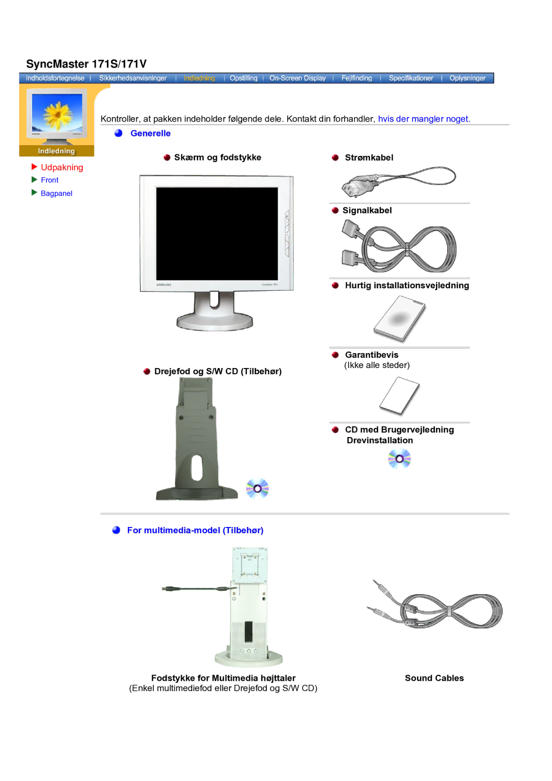 Samsung GH19AWBN/EDC manual SyncMaster 171S/171V 