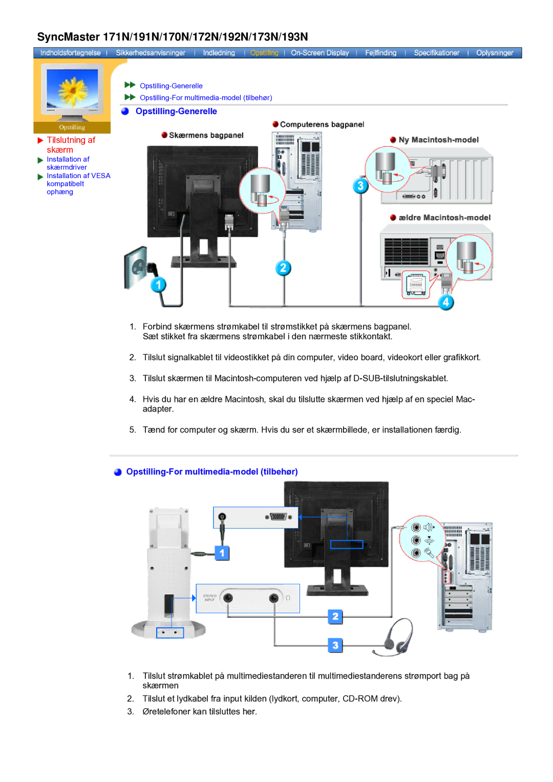 Samsung GH19AWBN/EDC manual SyncMaster 171N/191N/170N/172N/192N/173N/193N 