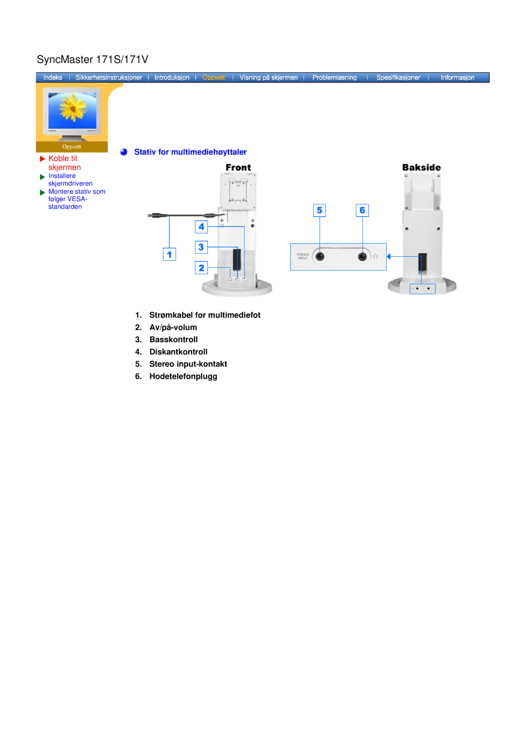 Samsung GH19AWBN/EDC manual SyncMaster 171S/171V 