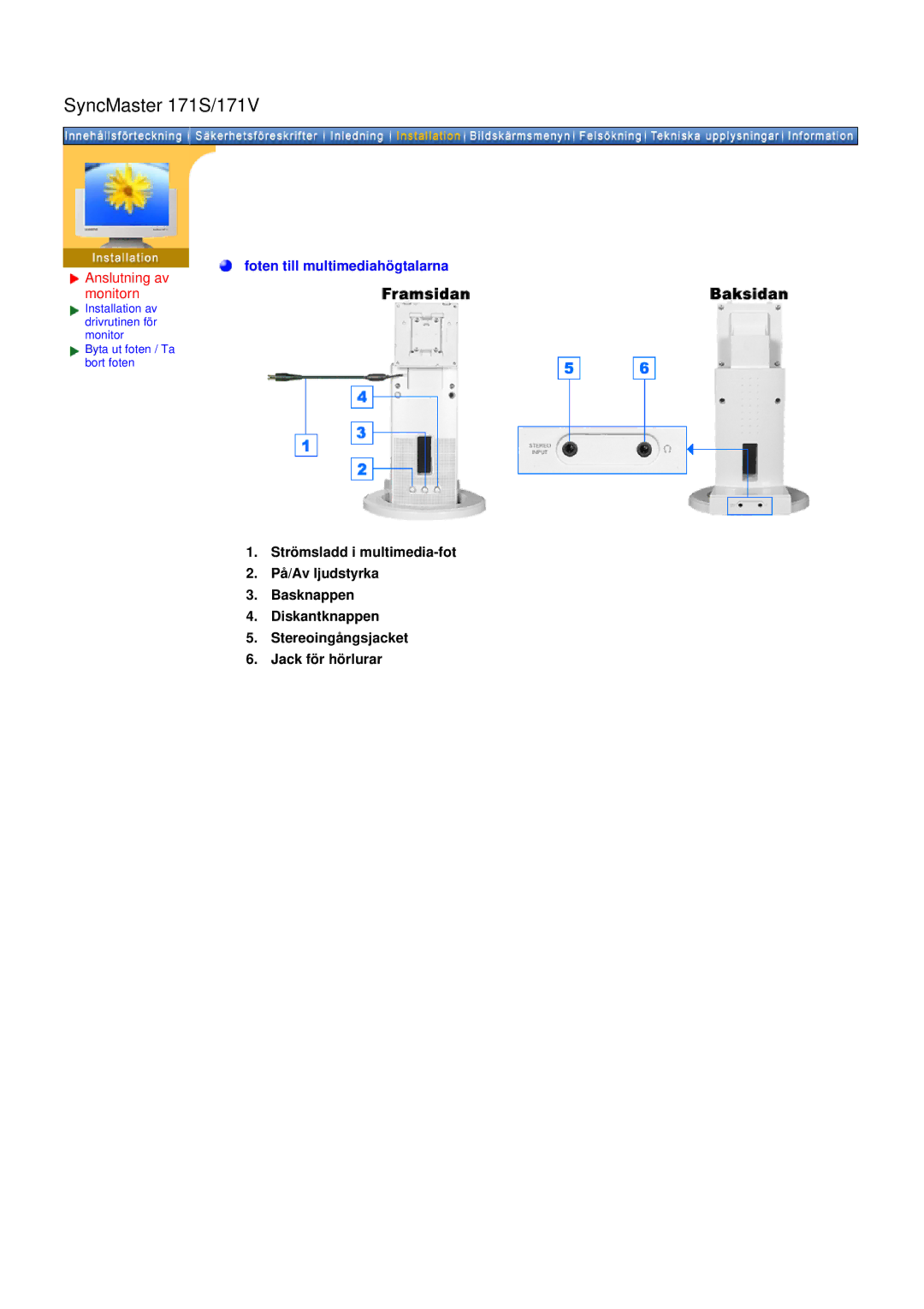 Samsung GH19AWBN/EDC manual Installation av drivrutinen för monitor 