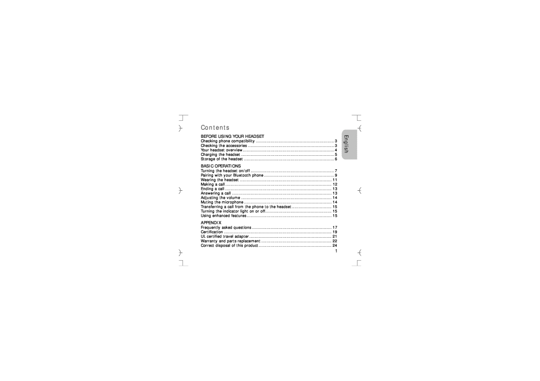 Samsung GH68-12074A manual English, Contents 