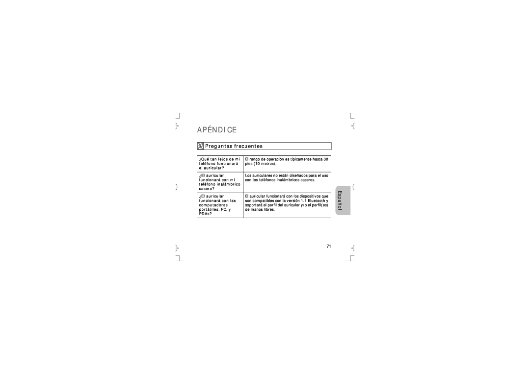 Samsung GH68-12074A manual Apéndice, Preguntas frecuentes, Español 