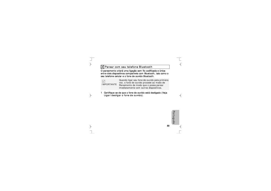 Samsung GH68-12074A manual Parear com seu telefone Bluetooth 