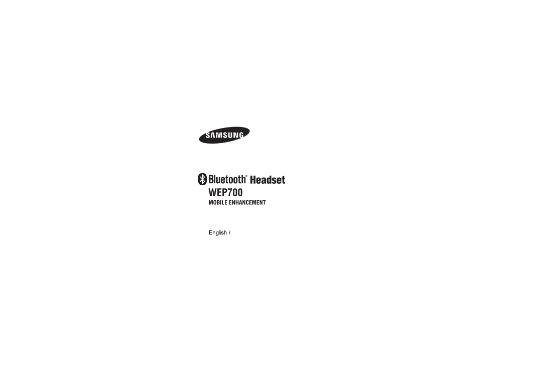 Samsung GH68-17676A, AWEP700JBE manual English 