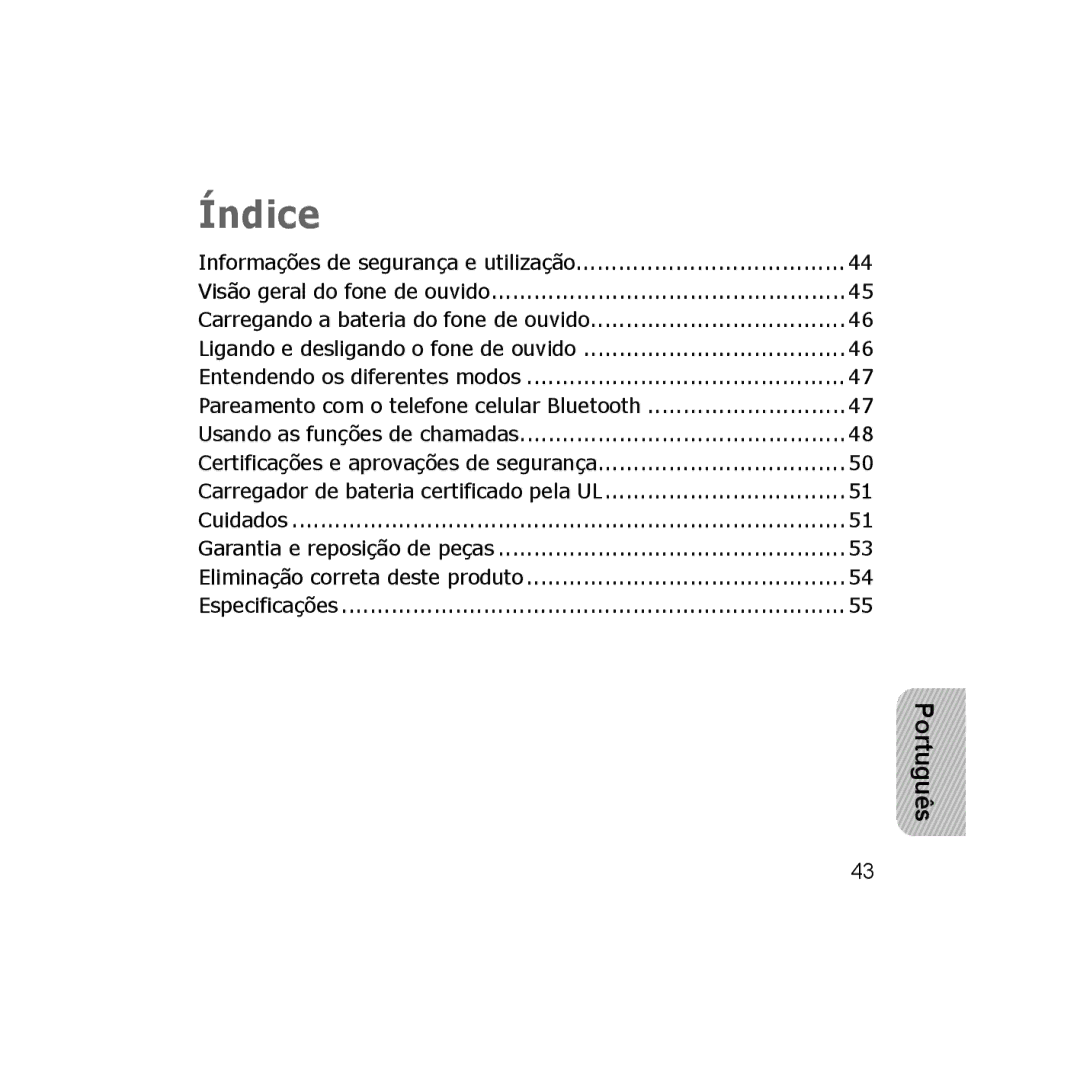 Samsung B013814, GH68-18474A, 7592A-WEP250 manual Índice 