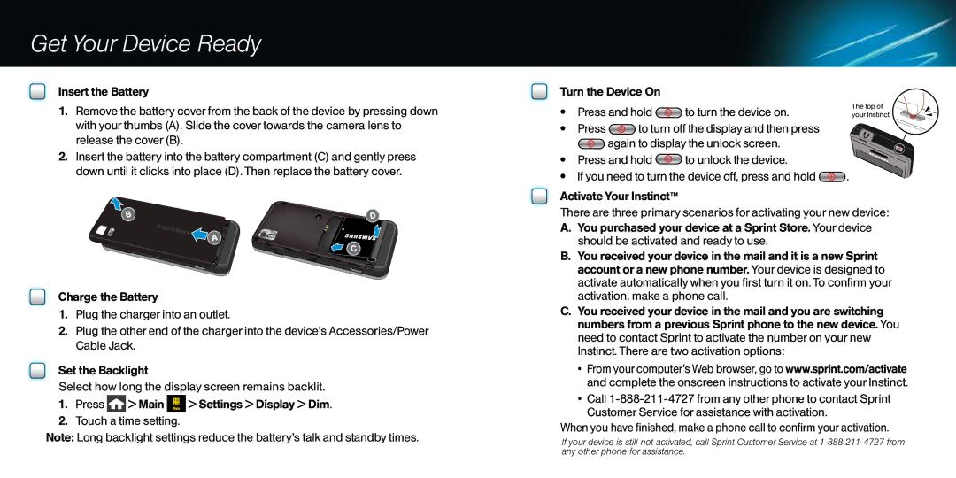 Samsung GH68-18627A manual Get Your Device Ready 