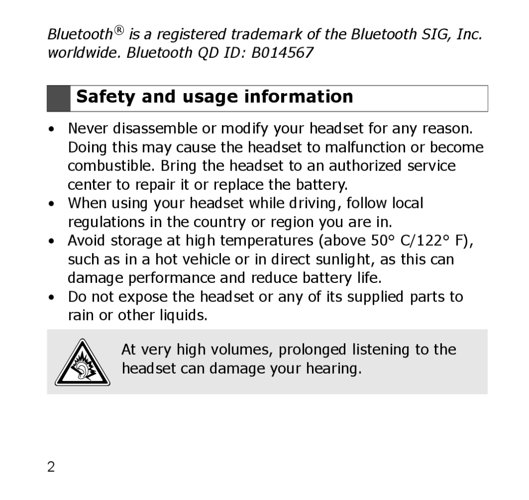 Samsung GH68-19211A manual Safety and usage information 