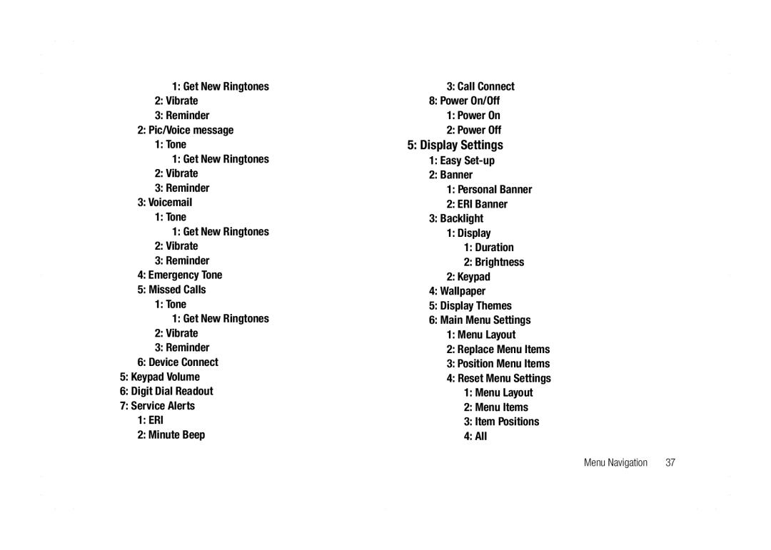 Samsung GH68-21438A user manual Display Settings 