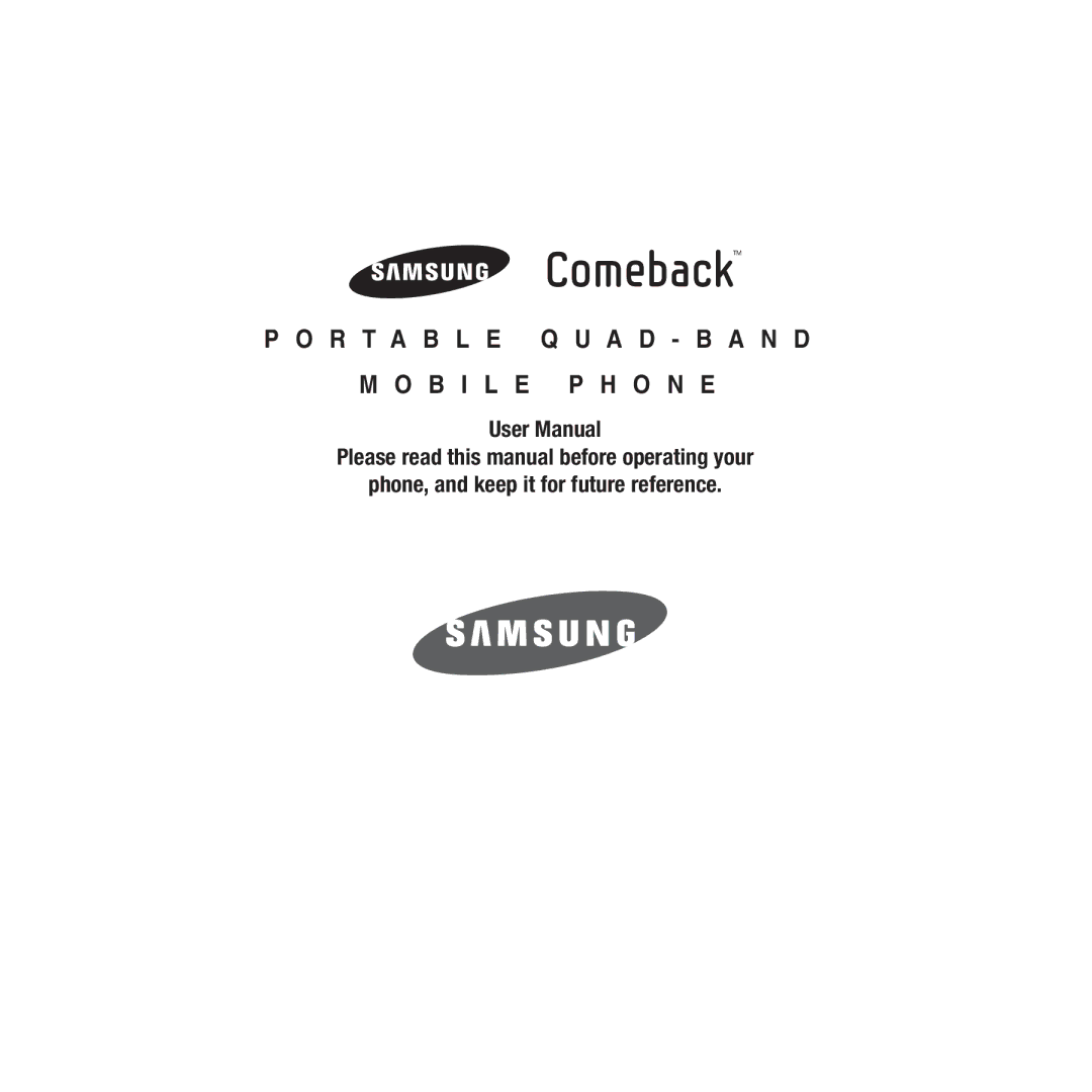 Samsung GH68-22878A user manual B I L E P H O N E 