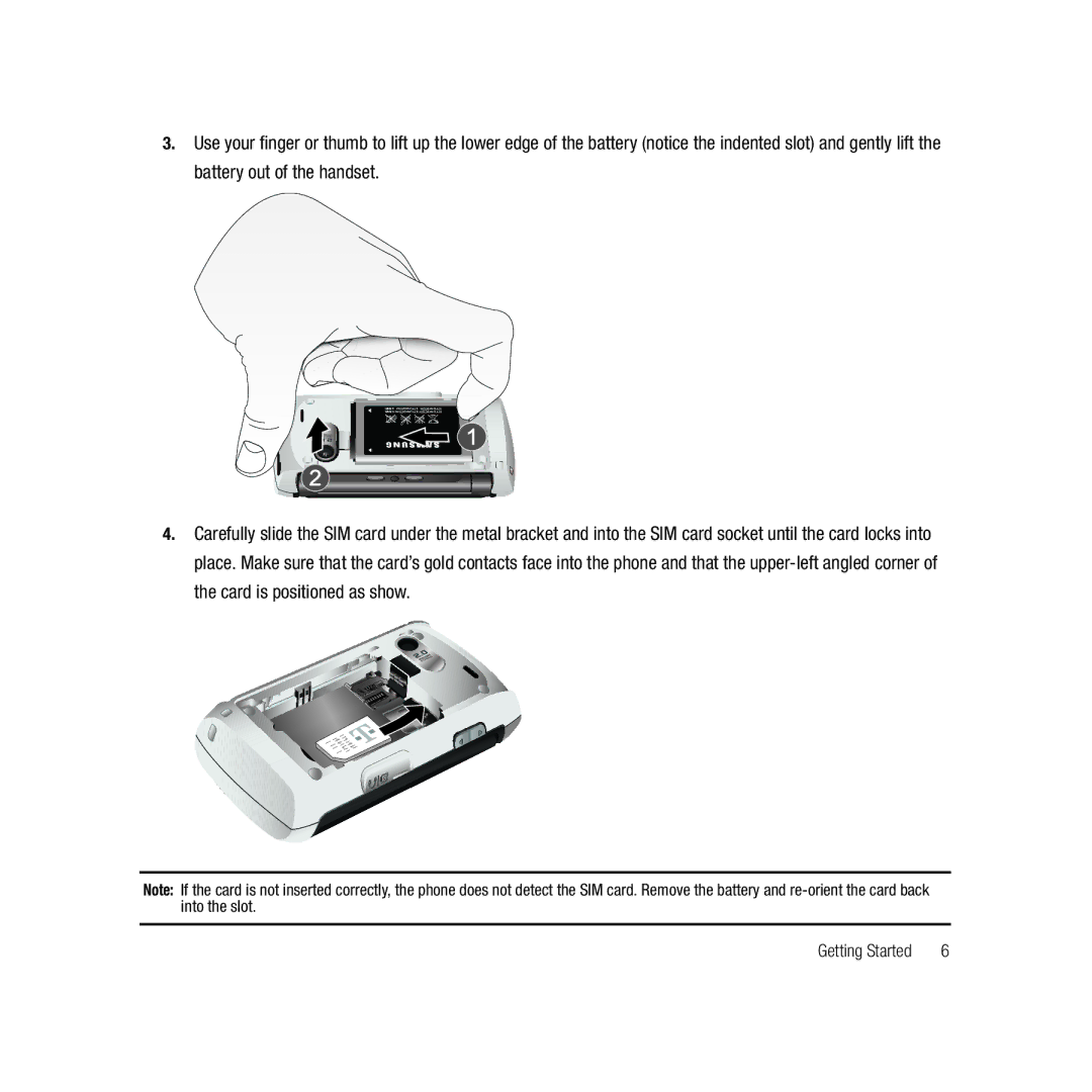 Samsung GH68-22878A user manual Getting Started 