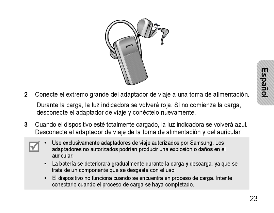 Samsung GH68-22914A, WEP470 manual Español 