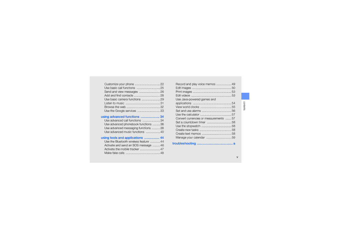 Samsung GH68-23213A manual Troubleshooting 