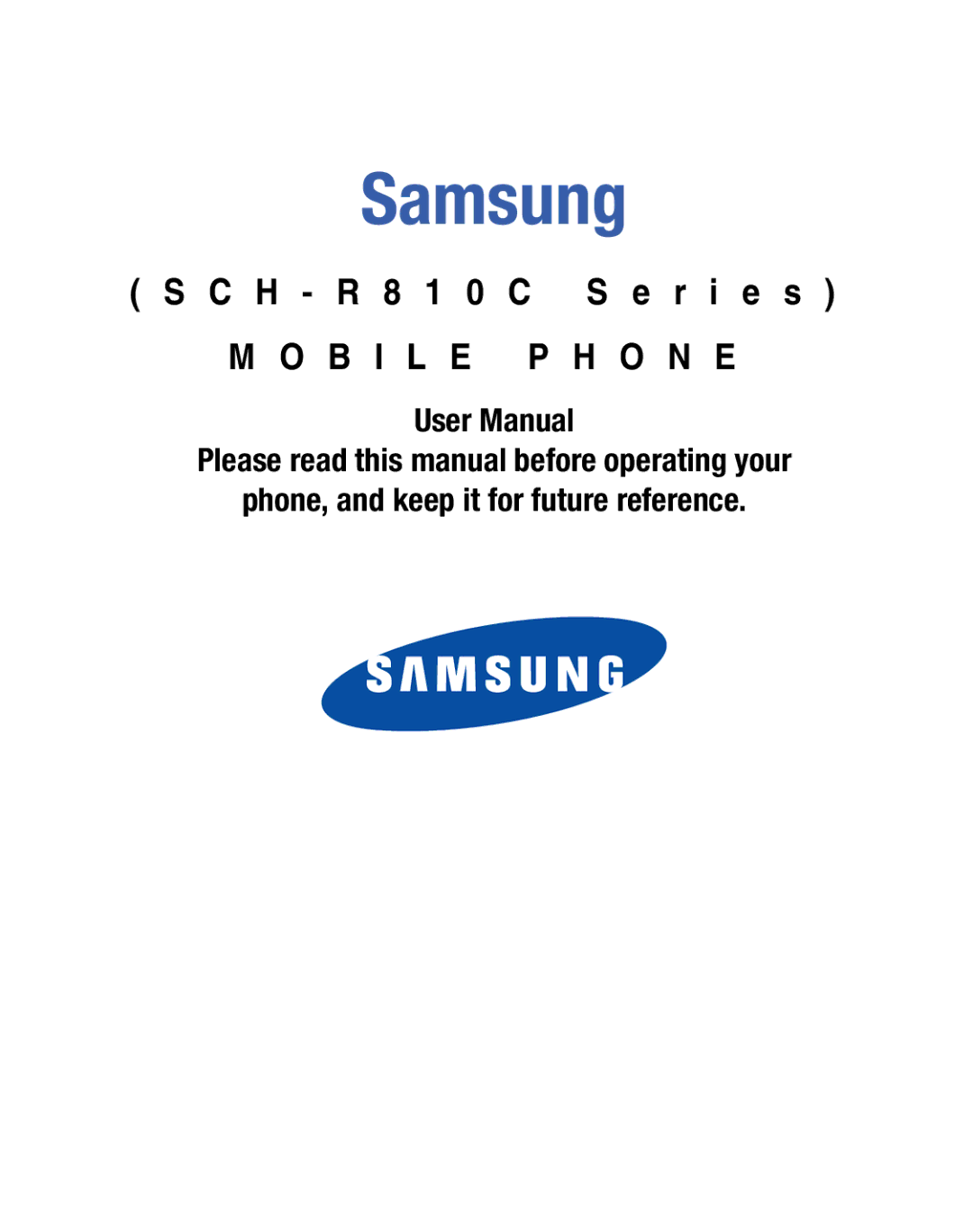 Samsung GH68-25119A user manual Samsung 