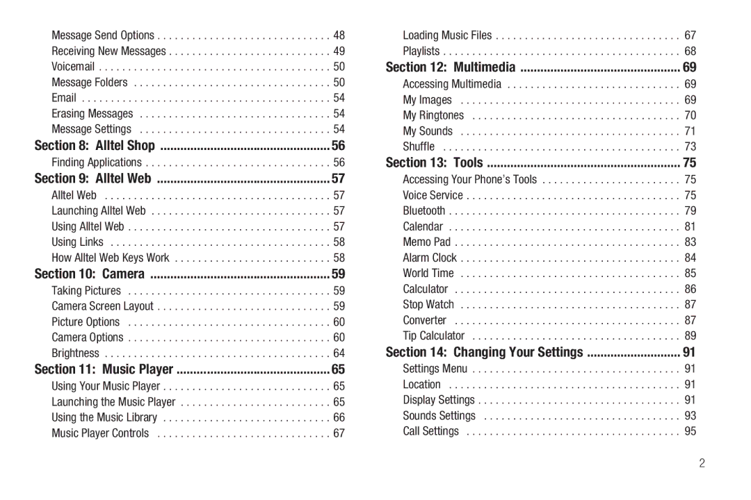 Samsung GH68-25523A user manual Alltel Shop 