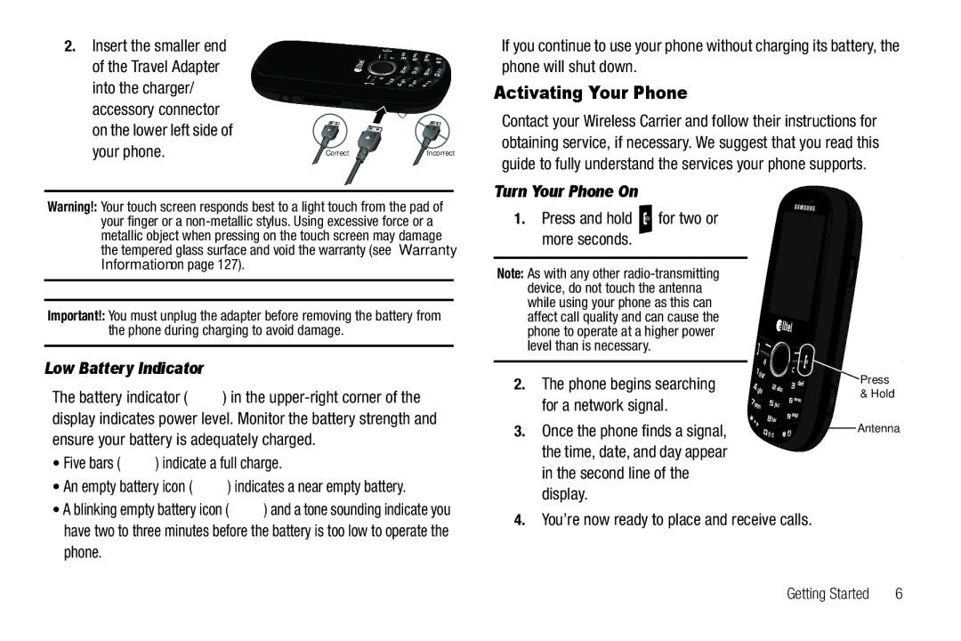 Samsung GH68-25523A user manual Phone 