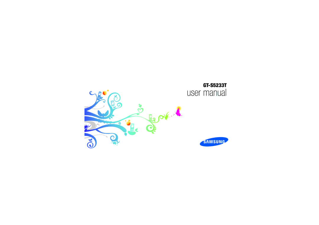 Samsung GH68-25555A manual GT-S5233T 