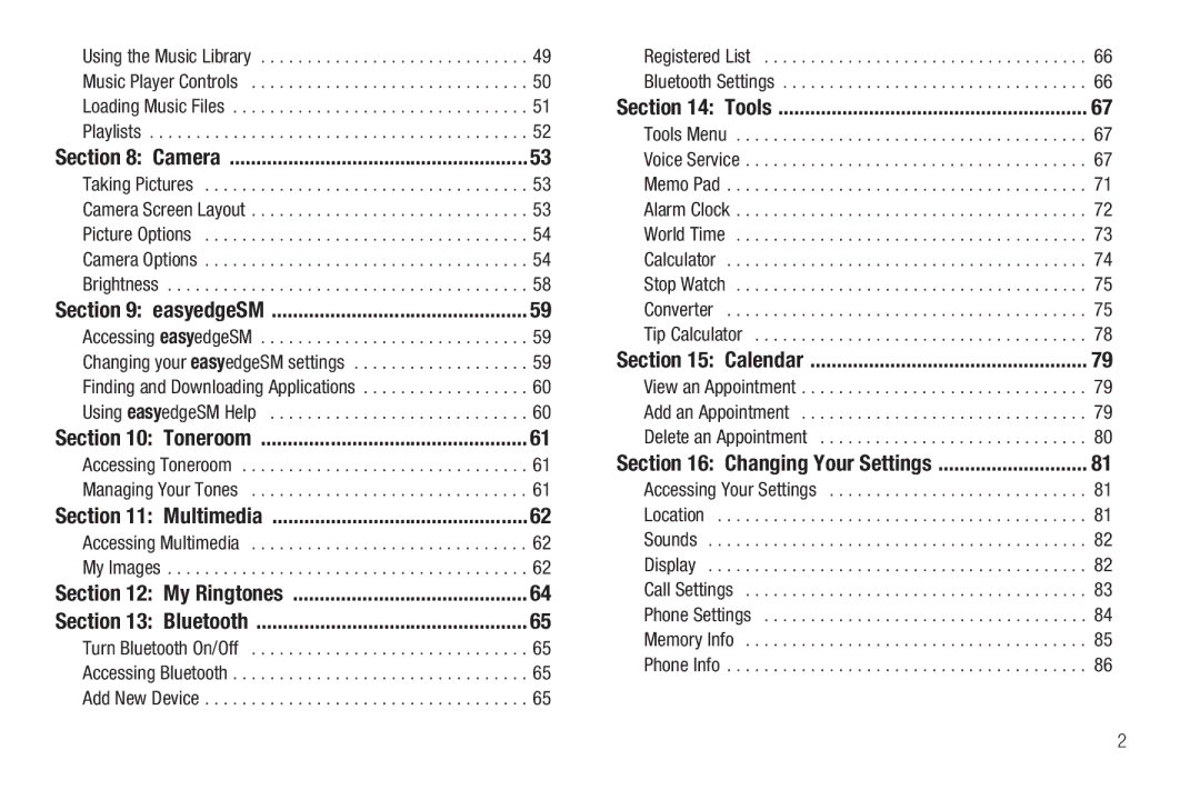 Samsung GH68-26097A user manual Camera 