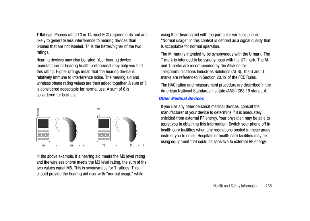 Samsung GH68-26940A user manual Other Medical Devices, 138 