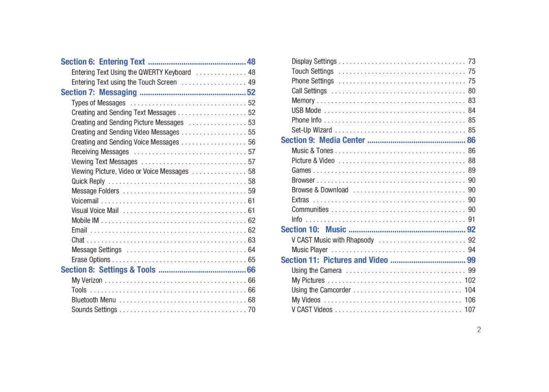 Samsung GH68-26940A user manual Media Center 