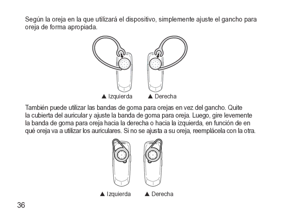 Samsung GH68-27873A manual  Izquierda  Derecha 