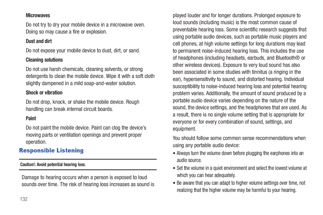 Samsung GH68-2863 user manual Responsible Listening 