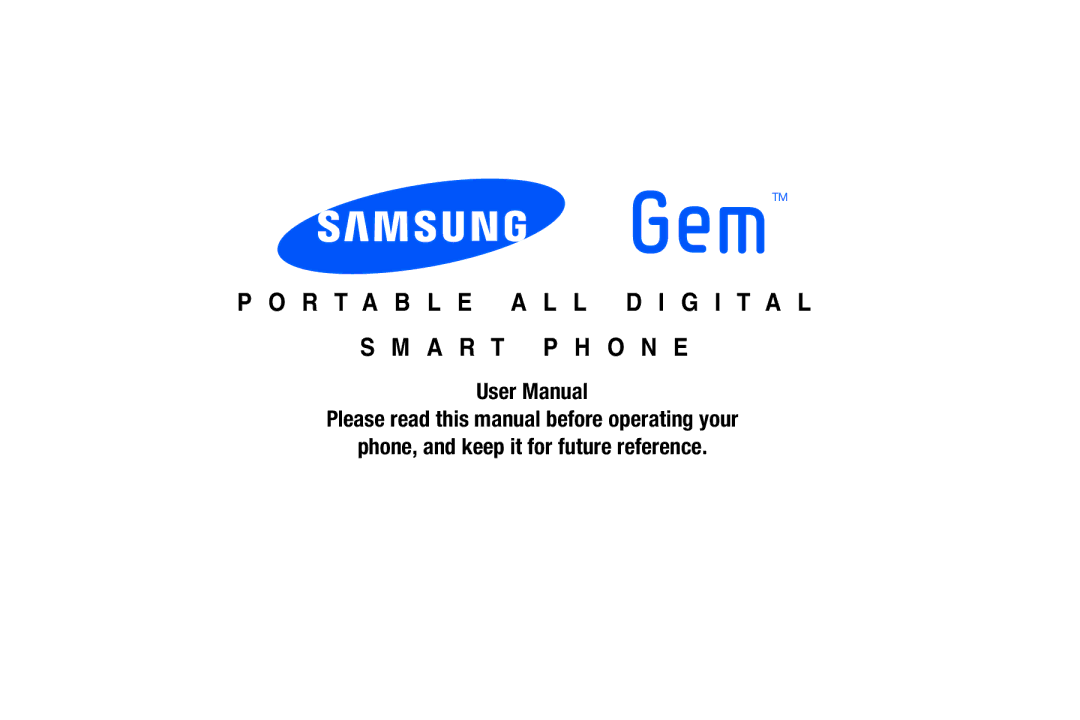 Samsung GH68-2863 user manual R T a B L E a L L D I G I T a L A R T P H O N E 