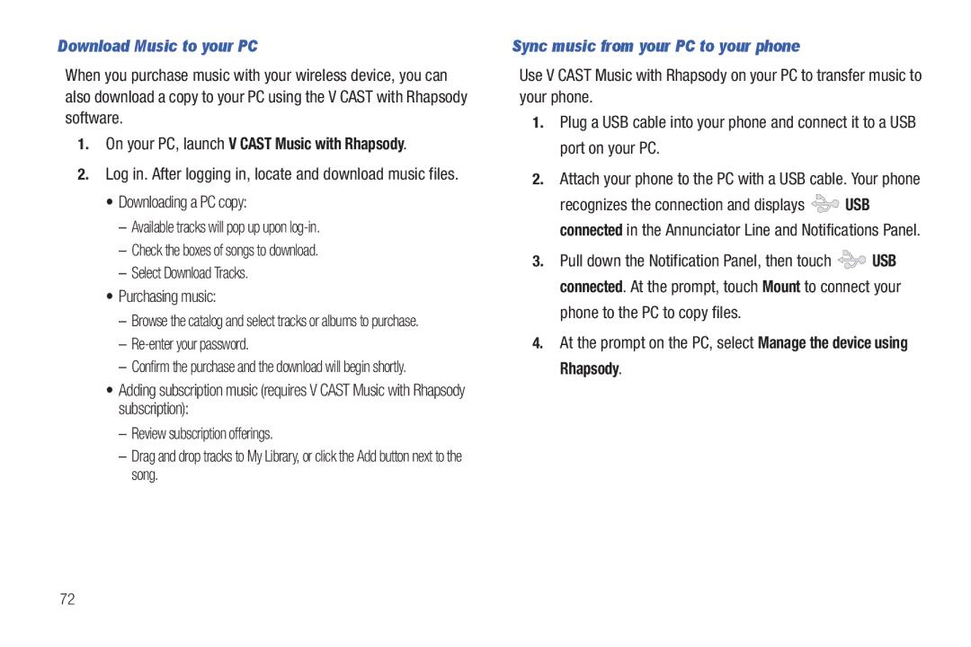 Samsung GH68-2863 user manual Download Music to your PC, Re-enter your password, Sync music from your PC to your phone 