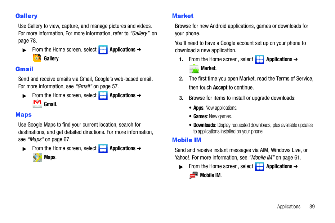 Samsung GH68-2863 user manual Market 