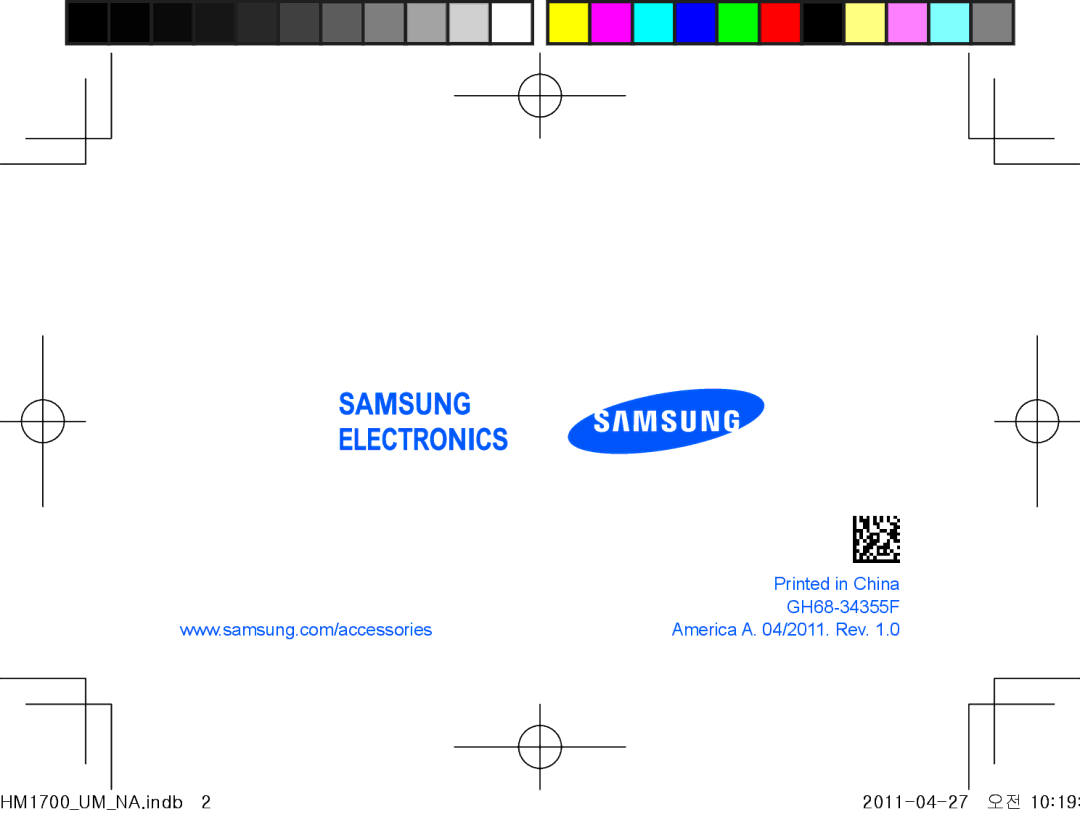 Samsung GH68-34355F manual 