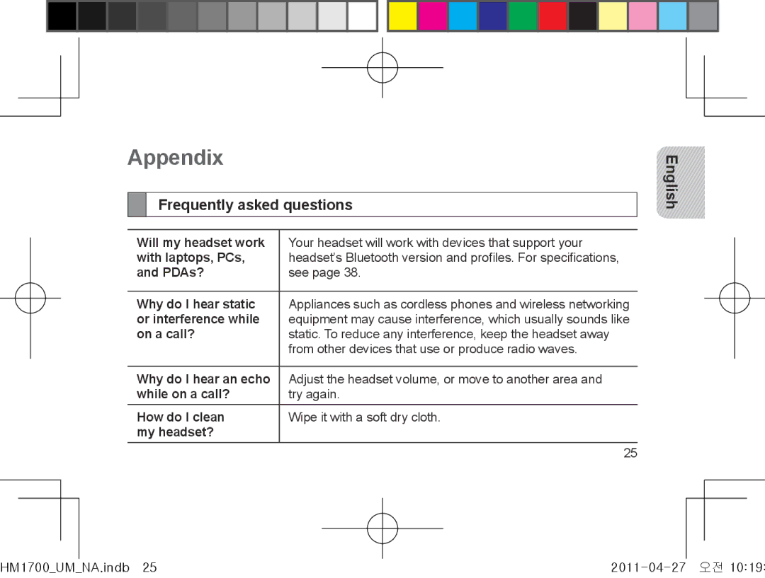 Samsung GH68-34355F manual Frequently asked questions 